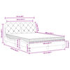 vidaXL Lit avec matelas gris clair 120x200 cm velours