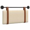 vidaXL T&ecirc;te de lit suspendue Cr&egrave;me PU antique