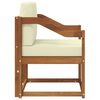 vidaXL Canap&eacute; d&rsquo;ext&eacute;rieur Bois d'acacia massif et polyester Naturel