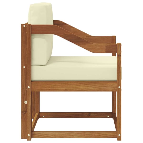 vidaXL Canap&eacute; d&rsquo;ext&eacute;rieur Bois d'acacia massif et polyester Naturel