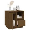 vidaXL Tables de chevet 2pcs Marron miel 50x34x50cm Bois de pin massif
