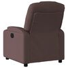 vidaXL Fauteuil inclinable Marron fonc&eacute; Tissu