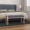 vidaXL Banc Gris foncé 110x45x60 cm Velours