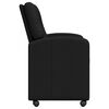 vidaXL Chaises de Salle à Manger avec Roues 2 pcs Noir 57 x 67 x 95 cm