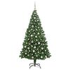 vidaXL Sapin de No&euml;l artificiel Vert 210 cm PVC, Acier et Plastique