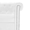 vidaXL Canap&eacute; Chesterfield en forme de L cuir synth&eacute;tique blanc
