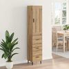 vidaXL Haut Armoire avec tiroir Ch&ecirc;ne artisanal 34,5 x 34 x 180 cm