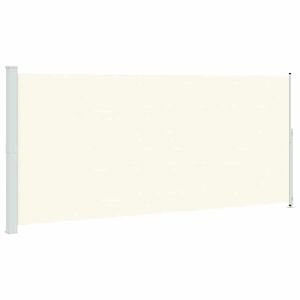 vidaXL Auvent lat&eacute;ral r&eacute;tractable de patio 220x500 cm Cr&egrave;me