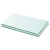 vidaXL Panneaux d'&eacute;tag&egrave;re 2 pcs Verre Transparent 30 x 12 cm