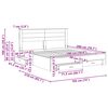 vidaXL Cadre de lit Ch&ecirc;ne Sonoma 180 x 200 cm Bois d'ing&eacute;nierie