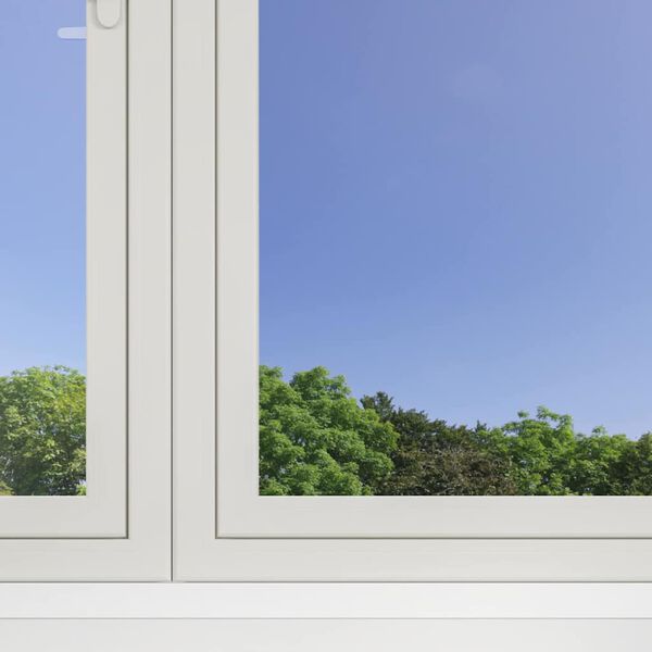 vidaXL Film solaire &agrave; effet r&eacute;fl&eacute;chissant statique argent&eacute; 90x1000 cm