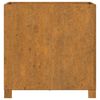 vidaXL Jardini&egrave;res avec pieds 2 pcs Rouill&eacute; 50x50x50 cm Acier corten