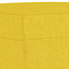 vidaXL Ensemble de canap&eacute;s 3 pcs avec coussins jaune clair tissu