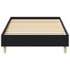 vidaXL Cadre de lit Ch&ecirc;ne noir 203 x 93 x 25 cm Bois d'ing&eacute;nierie