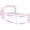 vidaXL Cadre de lit avec matelas Gris fonc&eacute; 90 x 200 cm Velours