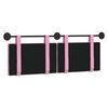 vidaXL T&ecirc;te de lit suspendue Montage mural Rose 130 x 55 x 5 cm tissu