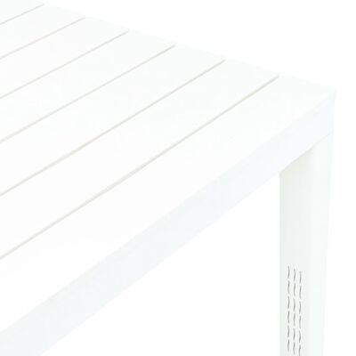 vidaXL Table de jardin Blanc 78x78x72 cm Plastique
