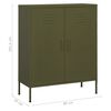 vidaXL Armoire de rangement Vert olive 80x35x101,5 cm Acier