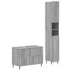 vidaXL Ensemble de 2 meubles de salle de bain ZWOLLE Sonoma gris