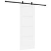 vidaXL Porte coulissante ORKDAL Blanc 78 x 202 cm Pin massif