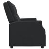 vidaXL Fauteuil inclinable &agrave; 2 places Noir Similicuir