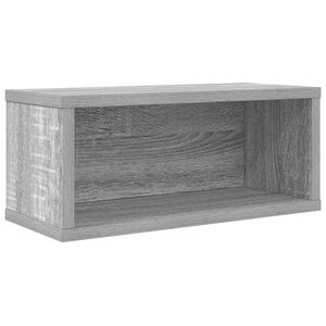 vidaXL Rack de rangement pour CD Sonoma gris 40 x 17 x 17 cm