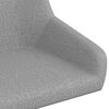 vidaXL Chaise pivotante de salle &agrave; manger Gris clair Tissu