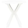 vidaXL Table de bistro Blanc &Oslash;70 cm Plastique