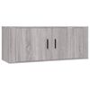 vidaXL Ensemble de meubles TV 2 pcs Sonoma gris Bois d'ing&eacute;nierie