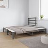 vidaXL Lit coulissant sans matelas gris 2x(90x190) cm