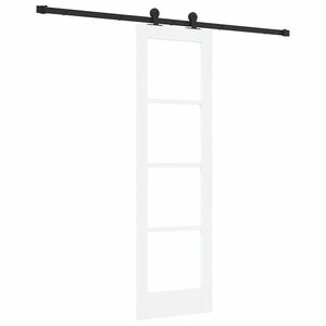 vidaXL Porte coulissante ORKDAL Blanc et Noir 61 x 198,5 cm