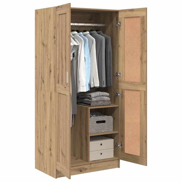 vidaXL Armoire Ch&ecirc;ne artisan 82,5 x 51,5 x 180 cm Bois d'ing&eacute;nierie