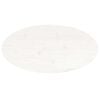 vidaXL Dessus de table blanc 80x40x2,5 cm bois de pin massif ovale