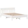 vidaXL Cadre de lit sans matelas blanc 120x200 cm bois de pin massif