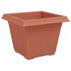 vidaXL Pot de Fleurs Carr&eacute; 6 pcs Rouge brique 28,5 x 28,5 x 22 cm