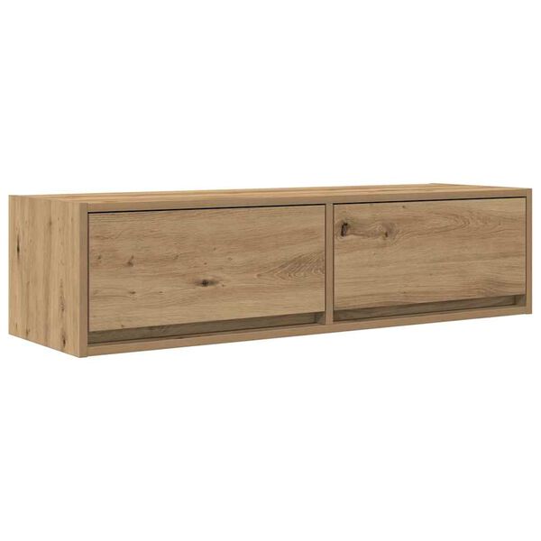 vidaXL Meuble TV ch&ecirc;ne artisanal 100 x 31 x 25,5 cm Bois d'ing&eacute;nierie