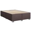 vidaXL Cadre de lit sans matelas marron fonc&eacute; 160x200 cm tissu