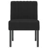 vidaXL Fauteuil sans accoudoirs noir velours