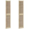vidaXL Porte de Cabinet avec porte 2 pcs Naturel 201 x 2,1 x 39,5 cm