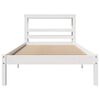 vidaXL Cadre de lit sans matelas blanc 75x190 cm bois de pin massif