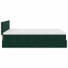 vidaXL Cadre de lit ottoman avec matelas vert fonc&eacute; 140x200 cm velours