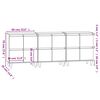 vidaXL Buffets 3 pcs blanc 60x35x70 cm bois d'ing&eacute;nierie
