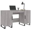 vidaXL Bureau sonoma gris 140x50x75 cm bois d'ingénierie