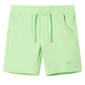 vidaXL Short pour enfants vert n&eacute;on 128