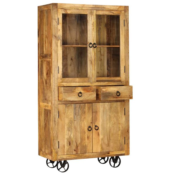 vidaXL Buffet Bois de manguier massif 95x45x185 cm
