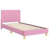 vidaXL Cadre de lit pour enfants avec tête de lit Rose 90 x 190 cm