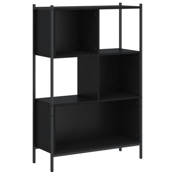 vidaXL Bibliothèque noir 72x28x109 cm bois d'ingénierie