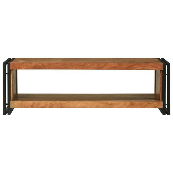 vidaXL Table basse Marron 120 x 50 x 38 cm Bois d'Acacia Massif
