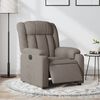 vidaXL Fauteuil inclinable &eacute;lectrique Taupe Tissu