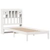 vidaXL Lit biblioth&egrave;que sans matelas blanc 75x190cm bois de pin massif